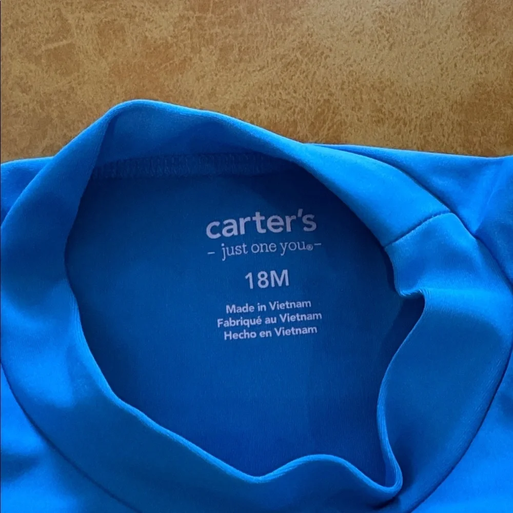 Carter's Blue Shark Rashguard - Size 18 months